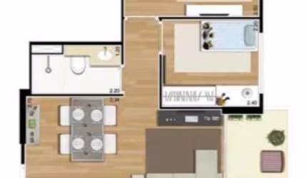 Apartamento com 2 quartos à venda na Rua Luís Gama, 730, Cambuci, São Paulo, 46 m2 por R$ 410.000