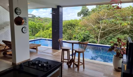 Casa com 4 dormitórios para alugar, 430 m² por R$ 18.000,00/mês - Alphaville Litoral Norte 2 - Camaçari/BA