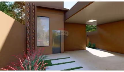 Casa Nova a venda  no interior de São Paulo, com 2 quartos sendo uma suíte.