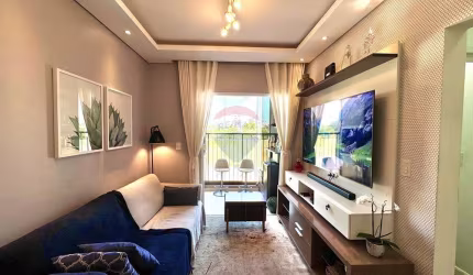 Lindo apartamento pronto pra morar à venda no Parque Campolim 2 quartos, suíte, 2 vagas, varanda gourmet com vidro e ótimo lazer