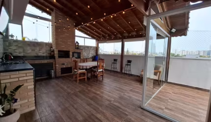 Cobertura duplex sem condomínio com 114 m², 2 dormitórios, 1 suíte, no Jardim Paraiso em Santo André.