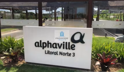 Lote no condomínio Alphaville Litoral Norte 3. com 480 m²