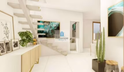 Casa Duplex 3 quartos e 4 banheiros. Condomínio fechado com segurança 24hrs, jardim e piscina.