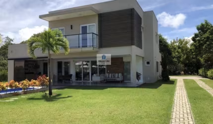 Casa de condomínio com 4 quartos, 400m², para locação em Camaçari, Busca Vida (Abrantes)