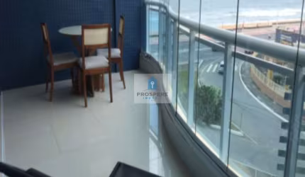 Apartamento quarto e sala com vista para o mar