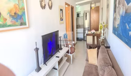 Apartamento nascente, totalmente mobiliado, 1 quarto sendo suíte, varandas, 1 vaga, Barra
