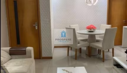 Apartamento 3 quartos 2 banheiros, 2 vagas de garagem, varanda, mobiliado. Condomínio com infraestrutura completa, portaria 24hrs e lazer.