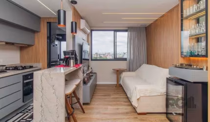 2 dormitórios, com suíte semi mobiliado