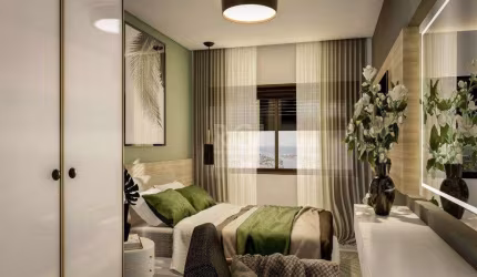 Apartamento para Venda - 84.39m², 2 dormitórios, sendo 1 suites, 1 vaga - Centro