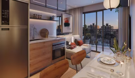 Studio no Lançamento Aretha com 1 dormitório à venda, 25 m² por R$ 299.000 - Rebouças - Curitiba/PR