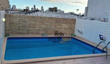 LINDA COBERTURA COM PISCINA E CHURRASQUEIRA À VENDA EM SANTOS !