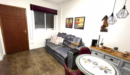 Apartamento com 1 dormitório à venda, 47 m² por R$ 470.000,00 - Gonzaga - Santos/SP