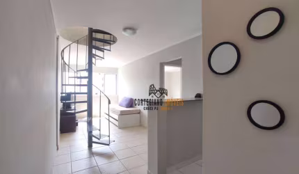 Apartamento Duplex com 2 dormitórios para alugar, 100 m² por R$ 3.730,00/mês - José Menino - Santos/SP