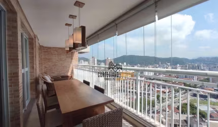 Apartamento com 3 dormitórios à venda, 131 m² por R$ 1.950.000,00 - Gonzaga - Santos/SP