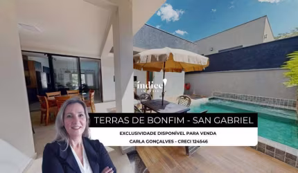 Casas Condomínio no Bairro Bonfim Paulista, 3 quartos, 1 suíte, 4 vagas, Terras de Bonfim - San Gabriel