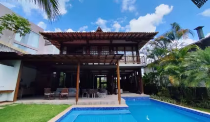 Casa de luxo em condomínio no Alphaville II em Salvador-BA: 4 quartos, 4 suítes, 3 salas, 6 banheiros, 4 vagas de garagem, 440m².