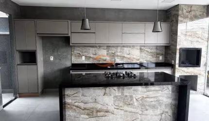 Lindissima casa condominio em mirassol com 3 suites , area gourmet com piscina