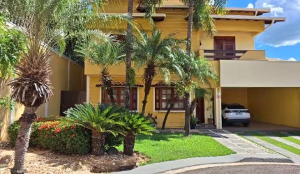 Casa de luxo em condomínio com 4 quartos e 4 suítes no Jardim Bela Vista, Jaguariúna-SP: 320m² e 4 vagas.