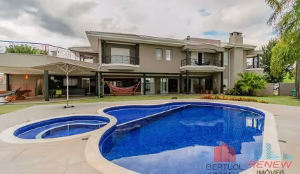 Casa mobiliada para Locação - 3 dormitórios - 637 m² - Condomínio Alphaville Campinas