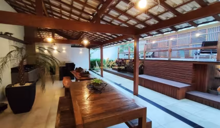 Recanto da Mata - Linda casa 3/4 (1 Suíte) - Piscina - Salão de Festas - Amplo Espaço Gourmet