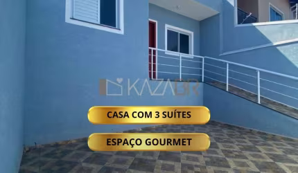 Casa Térrea com 3 dormitórios à venda, 139 m² por R$ 540.000 - Nova Cerejeira - Atibaia/SP