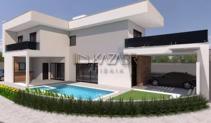 Casa à venda, lançamento, 4 suítes, piscina, 257m² - Bela Atibaia - Atibaia/SP