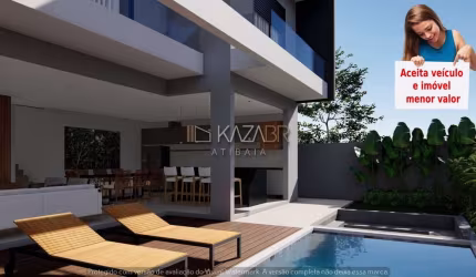 Casa à venda, condomínio fechado, 4 suítes, piscina, sauna, 350m² - $1.900.000 - Buona Vita Gold – Atibaia/SP