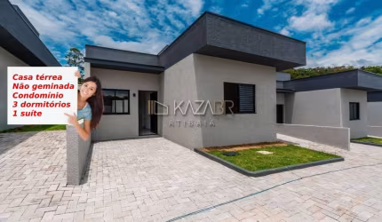 Casa térrea à venda em condomínio, 3 dormitórios (1 suíte), 71m² - $528.000 - Flores da Usina – Atibaia/SP