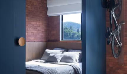Apartamento com conceito integrado e separando os espaços