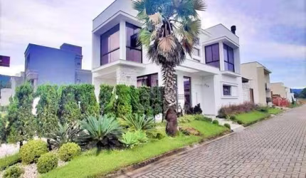 Casa de esquina, 3 dormitórios, suíte, condomínio Brisas, Delta Ville, Biguaçu/SC