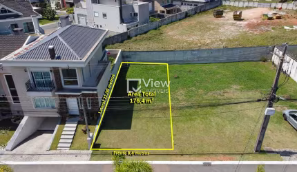Terreno em condomínio fechado à venda na Rua Nicola Pellanda, 3331, Umbará, Curitiba, 176 m2 por R$ 400.000