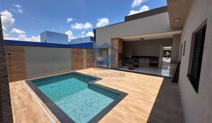 Casa em condomínio fechado com 3 quartos à venda na Rua Feliciano Martins Tamajo, 357, Residencial Milano, Indaiatuba, 191 m2 por R$ 1.480.000