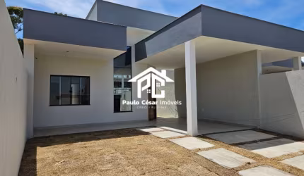 Lançamento .  Casa com 3 quartos sendo uma suíte, sala , cozinha, banheiro, área de serviço, lavanderia, área gourmet e garagem.  Ótima localização no