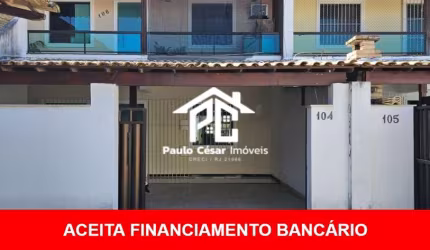 Casa com 2 quartos sendo 1 suíte, sala, cozinha , banheiro, área de serviço, garagem e varanda. Próximo a orla, lagoa, praça e ao centro. Aceita finan