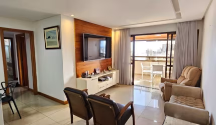 Pituba, 136m², 3/4 sendo 2 suítes e 3 vagas. Vista Mar