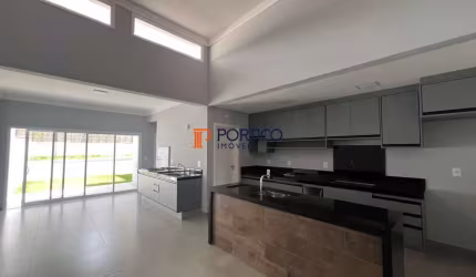 Casa térrea 3 suítes, escritório, 195m² à venda no Royal Garden em Paulínia/SP