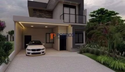 Casa nova em condomínio com três suítes em Paulínia
