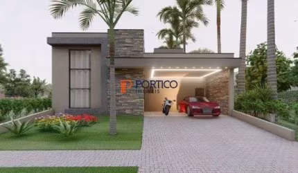 Casa nova em condomínio com 3 suítes e piscina em Paulínia