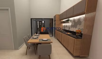 Casa térrea com 3 suítes e piscina no Terras da Estância Paulínia!
