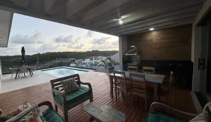 Casa espetacular em condomínio duplex  -  Alphaville Litoral