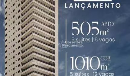 Apartamento com 5 dormitórios à venda, 505 m² por R$ 6.000.000,00 - Parque Residencial Aquarius - São José dos Campos/SP