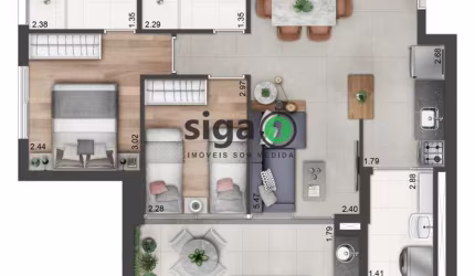 Apartamento Residencial em Alto da Boa Vista