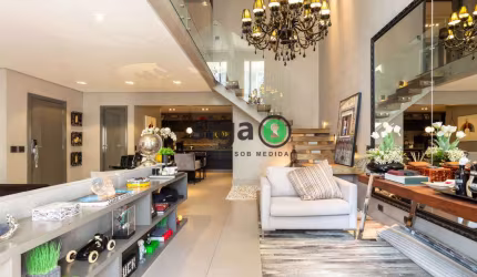 APARTAMENTO DUPLEX MOBILIADA A VENDA COM 2 DORMITORIOS SENDO SUITES EM MOEMA PASSAROS