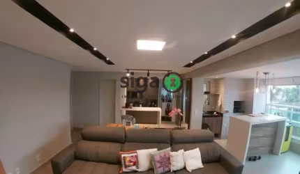 APARTAMENTO A VENDA COM 109M², CHÁCARA SANTO ANTÔNIO, 3 DORMITÓRIOS, 1 SUÍTE, 2 VAGAS-Varanda goumet