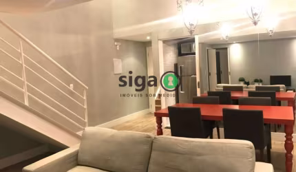 Duplex equipado e decorado com 100m2, 2 Suites , lavabo, cozinha planejada e 2 vagas