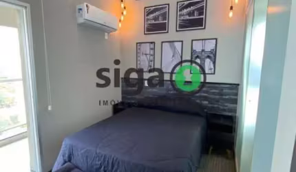 Studio equipado e decorado com 28m2, deposito e 1 vaga garagem