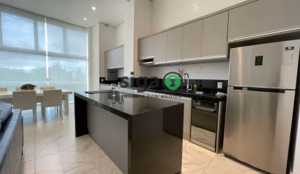 Apto com 85m², no Brooklin, com 1 suite, lavabo, 2 vagas e Pé direito duplo para locação