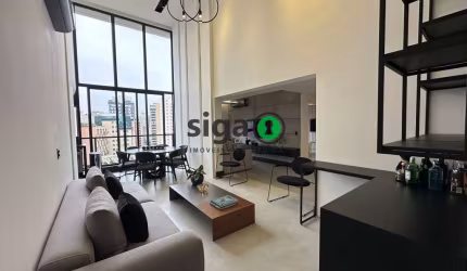 Apartamento novo com pé direito duplo na Vila Olímpia