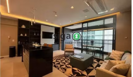 Apto para LOCAÇÂO ,MOBILIADO, com 77m²,1 suite, 2 vagas, no Brooklin