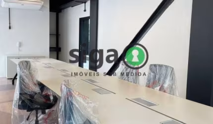 Sala Comercial com 40m² com varanda de 40m², opção MOBILIADO com 2 vagas